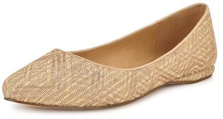NINE WEST Women's Flats, Light Natural/Rose Gold 111, 35 EU