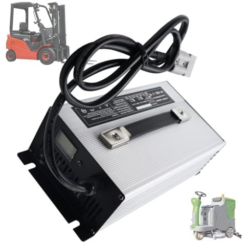 CHENWY 48V 25A Caricabatterie 1500W per Batterie al Piombo con Spina Anderson Plug 50A/120A/175A/350A per Carrelli Elevatori Elettrici,Transpallet,Golf Cart Veicolo Elettrico a Quattro Ruote(50A)