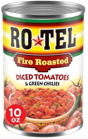 Rotel Fire Roasted Diced Tomatoes and Green Chilies 283 g