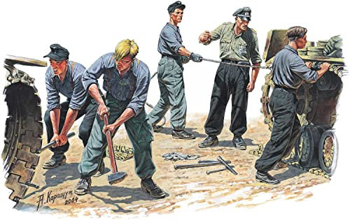 Mini Art 35319 1:35 Fig. mécanicien de Chars allemands avec Outils. (5) - Reproduction fidèle, modèle réduit, kit Plastique, Bricolage, Loisirs créatifs, Collage, kit modèle, à Assembler, Non Peint