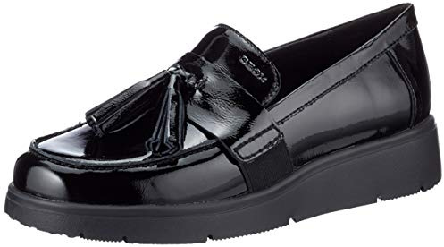 Geox D Arlara A, Mocassini Donna, Nero, 39 EU