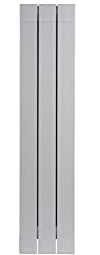 Fondital 83BAM01403 Radiatore in alluminio estruso Garda S/90, 1000 mm, 3 elementi, bianco