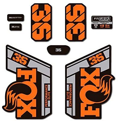 STAR SAM Autocollants compatibles avec fourche de vélo Fox 36 Performance Elite 2021 Orange 1 cm