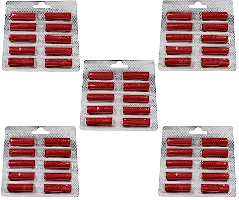 vhbw 50x Duftstäbchen für Staubsauger z.B. kompatibel mit AEG und vielen anderen Marken - Deo-Sticks, Rosenduft