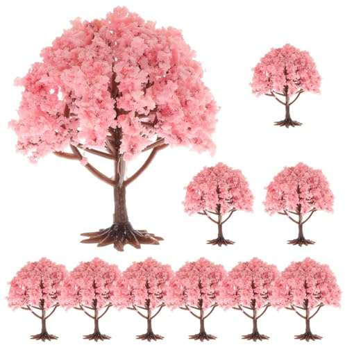 DOITOOL 10Er Set Miniaturbaum Künstlicher Baum Fake Tree Deko Baum Klein Für Modellbau Mikrolandschaft Tischzentrum Wohnaccessoires Falsche Pflanzen 3.15 X 2.76 X 2.76 in