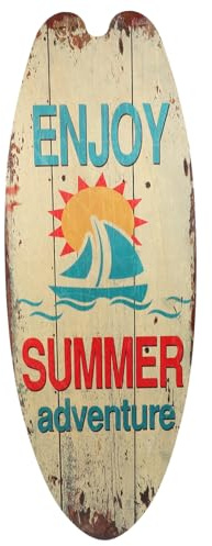 Deko Surfbrett Wandschild Surfer: Surfbrett Holzschild Strand - Willkommensschild Für Innenbereich Zuhause Bar Folklor Wanddekoration