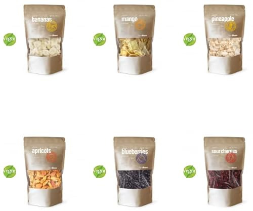 Arbenz Frutas liofilizadas | 100% natural, sin aditivos | 100g | Vegano | Snack Saludable (Cereza)