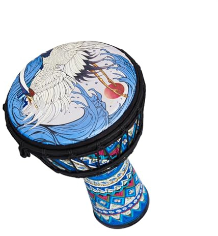 Professionelle Djembe Kleines 12-Zoll-PVC-African-Drum-Handtrommelinstrument Für Erwachsene Mit Taschen Und Riemen (Color : B)