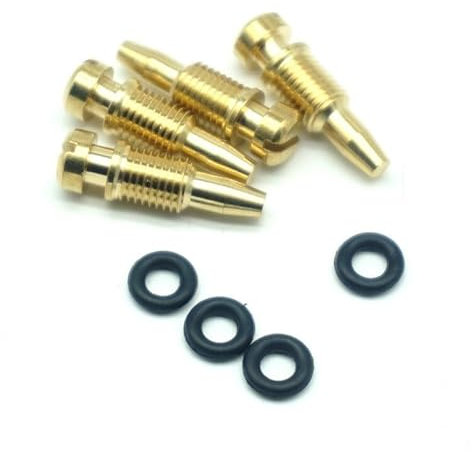 WANZHI [Replacement] for Yamaha for Vision 550 XZ550R XS1100 XS1100L for Mitternacht for Spezielle XS1100S XS400 XS650 XS700 Vergaser Ablassschraube Schraube BS34 (Color : 4 Sets)