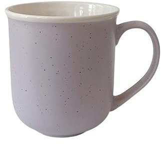 Taza de café, leche y té Taza de cerámica con tinta de salpicaduras moradas frescas, taza de avena y leche for el hogar, taza for beber de oficina, taza de café práctica para té, sopa y café
