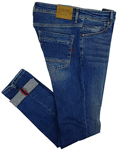 Coveri Jeans Uomo Slim Fit Denim 5 Tasche 46 48 50 52 54 56 58 (IT, Numero, 58, Regular, Regular, Denim)