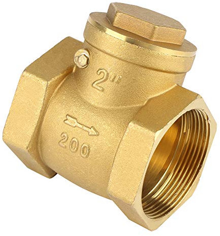 DN50 Rückschlagventil, Innengewinde Messing Rückschlagventile 2 PSI Verhindern Wasserrückfluss