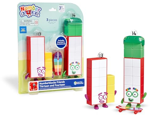 Learning Resources Numberblocks Thirteen And Fourteen Figures Ages 3+ | Expand Number Knowledge, Character Adventures Build Counting Confidence, Number Recognition And Storytelling