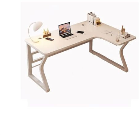 Computertisch Eckschreibtisch for Studenten, Heim-Studiertisch, einfacher moderner Büroschreibtisch, Schlafzimmer-Eckschreibtisch for Studenten, Desktop-PC-Tisch PC-Tisch(White ringht,140x80x75cm)