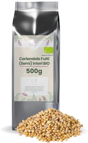 PATRIZIO BRESEGHELLO - Coriandolo Semi Bio 500 g - Semi di Coriandolo per Infusi e Tisane 100% Naturali - Per Favorire il Benessere Digestivo