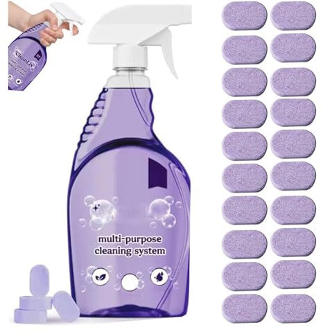 Drclean Spray nettoyant pour four, nettoyant pour four, nettoyant pour fours Drclean, spray de nettoyage avec tablettes de nettoyage concentrées, pour la maison, la cuisine, la salle de bain et plus