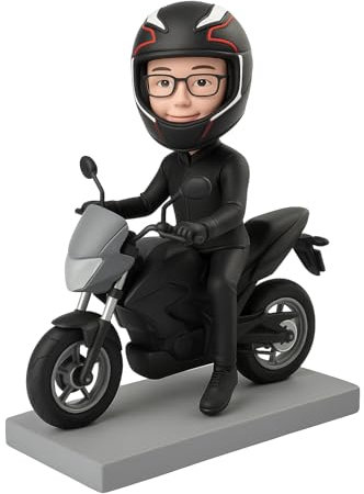 Handimake Figura retrato de Bobblehead, figura personalizada hecha a mano, regalo para amigos, mamá, papá, jefe, compañero de trabajo, cumpleaños, mini figura coleccionable única (1 persona)
