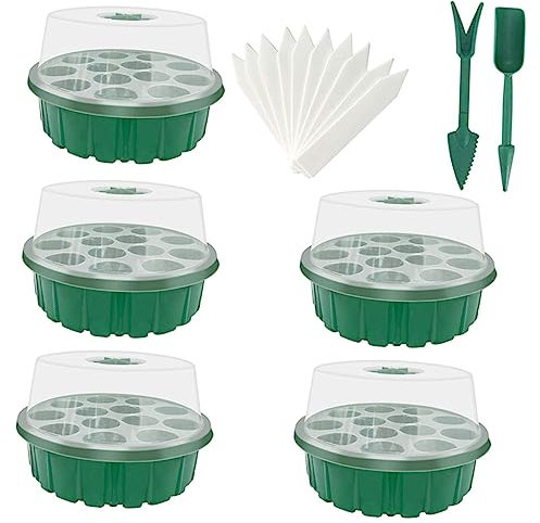 HAKIDZEL 17pièces Kit De Boîtes De Germination Plastique à Cellules pour Plantes pour Repiquage Intérieur Jardinage Urbain