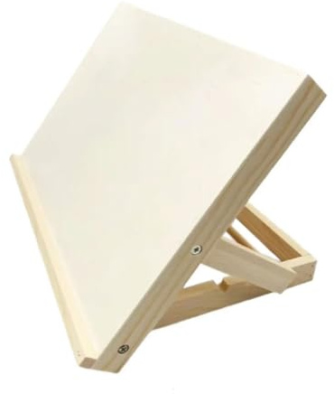 Chevalets de bureau en bois - Support de peinture sur toile - Réglable - Pliable - Pour aquarelle, peinture à l'huile, voyage, croquis