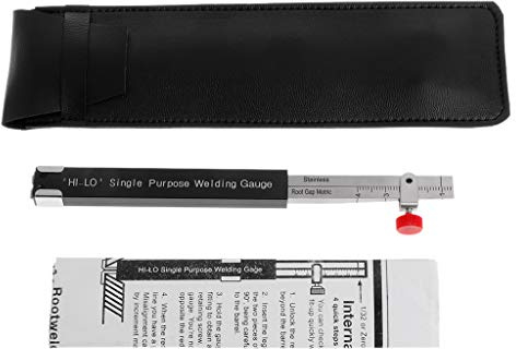 NIHENHAO Calibre Lo de 150 mm/6 Pulgadas de Longitud - Calibre de Soldadura Interna Lo de un Solo propósito en Pulgadas de Acero Inoxidable Utilizado para Acero Inoxidable Industrial