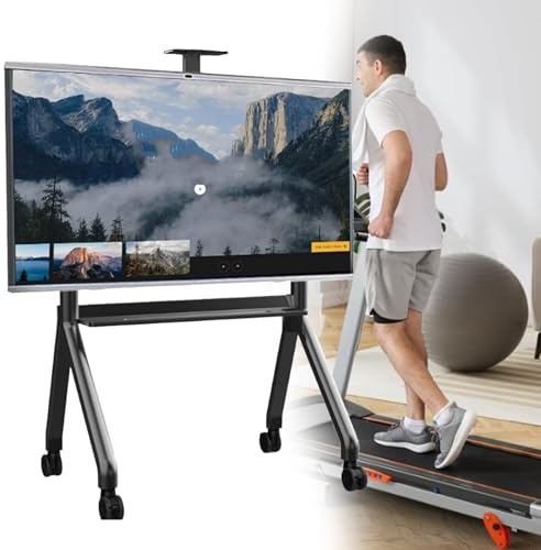 Chariot TV mobile à hauteur réglable pour grands écrans