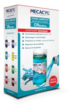 Mecacyl CRBIOETHAN - Flacon 100 ML - Hyper-Lubrifiant - Spécial vidange - pour Tous Moteurs fonctionnant au Bioéthanol