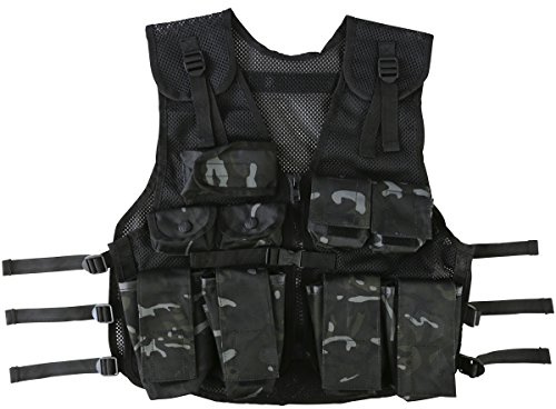 Kombat UK - Gilet da assalto per bambini, colore: Nero
