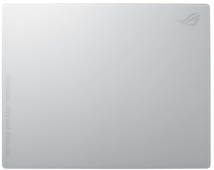 ASUS ROG Moonstone Ace L White Gaming-Mauspad | gehärtetes Glas, rutschfester Boden aus Silikon, 500 x 400 mm, weiß
