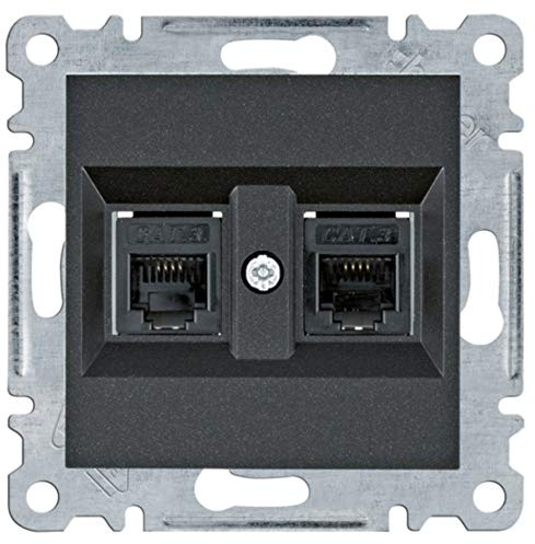 Telefondose RJ11 Dual Serie Lumina (WL2023) schwarz