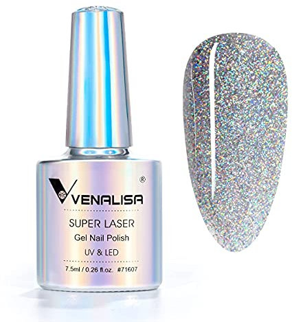VENALISA 7.5ml UV gel nagellack Holographic Nagellack Shining Glitter für UV Nagellampe Langlebige Maniküre