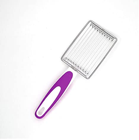 Cortador de Queso Queso máquina de Cortar Acero Inoxidable serrado Fruta Huevo multipropósito Queso Chopper Multicolor Queso Cortador Frok Cocina para cocinar Cortador Queso (Color : Purple)