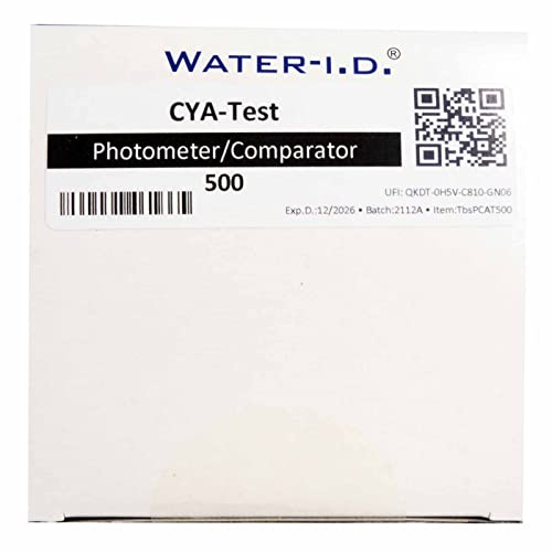 well2wellness® Pool Testtabletten/Messtabletten CYA-Test (Cyanursäure) für Photometer/Comparator - 500er Pack