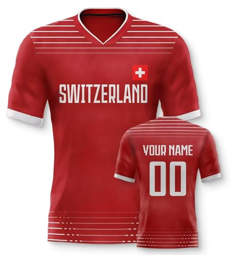 Personalisiertes Fussball Trikot 3D Druck Football Shirt mit Ihrem Namen und Nummer Hip Hop Football Jersey für Herren Damen Kinder