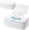 Funmo 2 pcs wet wipe dispenser,wet wipes box with lid,wet wipe holder,moist toilet tissue box,baby wipes dispenser box for Home, Office and Car