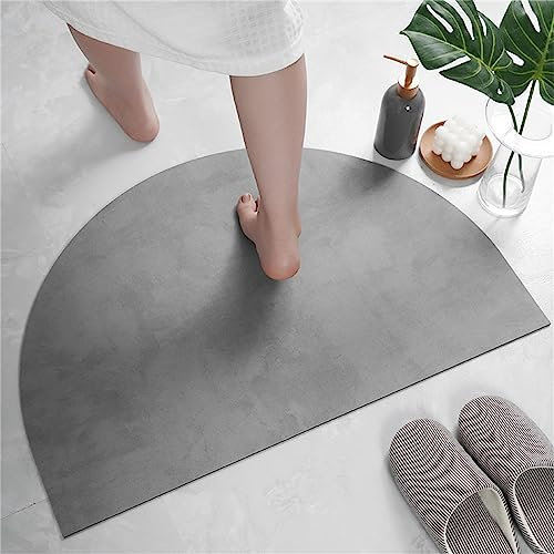 Tappetino da bagno in pietra diatomite antiscivolo anti muffa ad asciugatura rapida in gomma Tappetini da bagno colore solido Tappetino da pavimento diatomaceo Tappeto assorbente