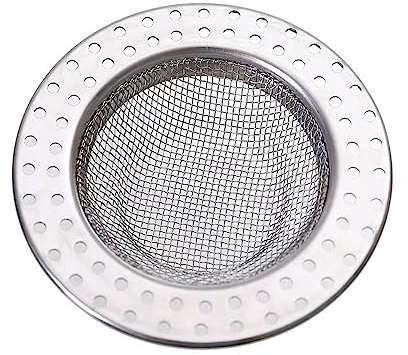 Movilideas - Filtre pour évier de cuisine, filtre en acier inoxydable, 77 x 50 mm