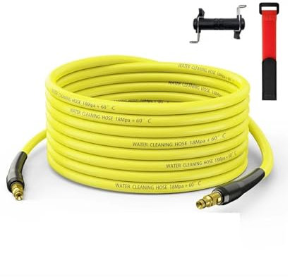 Schlauch 6–20 m Hochdruckreiniger-Schlauch K-Serie für K2 K3K4 K5 K6 K7 Klickstopfen Schnellverbinder Cargun Unterlegscheibe (Größe: Klebeband A 20 m)
