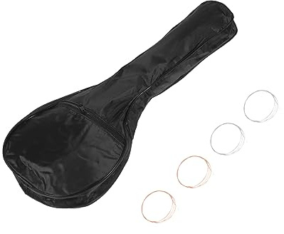Mandolinentasche 1 Satz aus Oxford Stoff mit Griff Schwarz | Aufbewahrungstasche für Handmandoline, Leicht und Kompakt, Atmungsaktiv, mit Stahlgriff