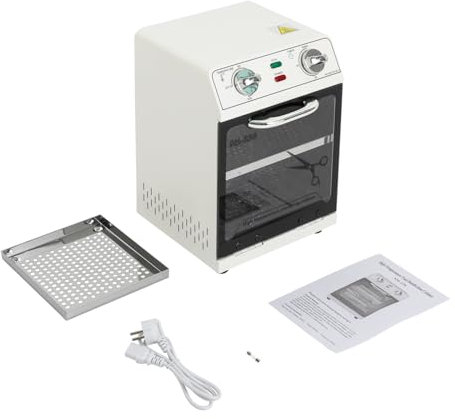 220℃ Stérilisateur à haute température Blanc Cabinet de désinfection d'outils à haute température,600W stérilisateur autoclave pour la désinfection des outils de manucure, du matériel de coiffure