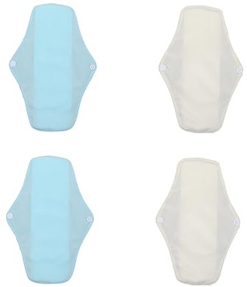 FRCOLOR 4stücke Waschbare Slipeinlagen Umweltfreundliche Damenbinden Zufälligen Farben Für Menstruation Wochenbett Oder Harninkontinenz Bequem Und Praktisch