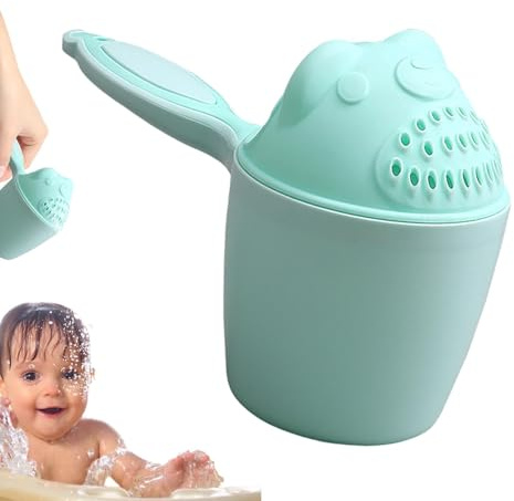 Taza de champú, jarra de baño para lavado de bebé, taza de baño de bebé de dibujos animados, taza de baño de ducha de lavado de cabello de pez , jarra de baño multifuncional para protección