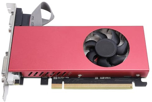 PUSOKEI Tarjeta Gráfica RX550, 4 GB GDDR5 128 bits 1183/6000 MHz PCIE 3.0 Tarjeta Gráfica para Juegos, con Ventilador de Refrigeración, Salida VGA HDMI DVI D, para Oficina y Juegos