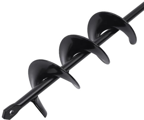 Auger Post Hole Digger Garden Auger Drill Bit Auger Drill Bit for Planting Garden Spiral Hole Drill Planter Soil Auger Planting Auger for Hex Driver Drill Solid Shaft Φ50mm Length 600mm