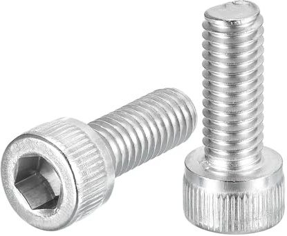 QUARKZMAN 40 Stück M6-1x16 Zylinderschrauben mit Innensechskant Zylinderkopfschrauben Edelstahl 304 Vollgewinde Innensechskantschraube Befestigungselemente für Maschinen