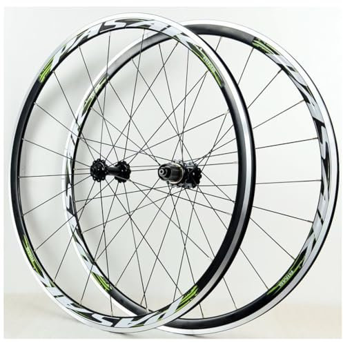 LPYDWZ 700C Rennrad Radsatz V-Bremse, 30mm Aluminiumlegierung DT Ratchet Rennrad Rad HG Felge mit Abgedichtetem Lager for 8-12 Gänge 1670g