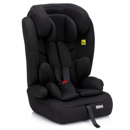 Fillikid Autositz Olli Kindersitz i-Size R129 Exklusiv | Autokindersitz für Kinder 76-150 cm | Verstellbare Kopfstütze & Komfortpolsterung | Sitzerhöhung