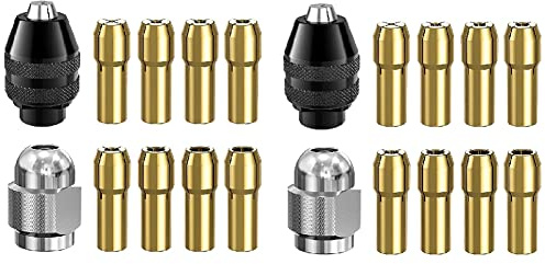 Kznifmk Bohrfutter-Set Adapter zum Wechseln des Bohrfutters aus Messing