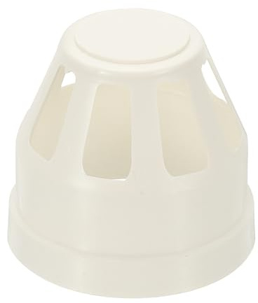 PATIKIL PVC Drain Pipe Vent Cap, 2 Inch Vent Pipe End Cap Cover Roof Air Vent Round Chimney Cap Air Vent Covers for DWV Pipe Fitting Ventilation Exhaust System, White