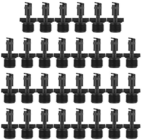YULEESIYIP 30pcs G1/2 männlicher Faden 180 ° Lüfter-Sprinkler-Kopfgarten Agrarer Bewässerung