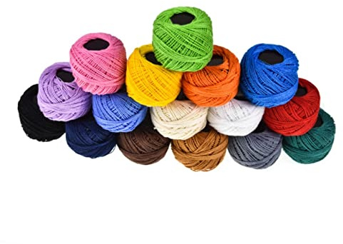 SOIMISS Hilo De Bordar Punto Cruz 16 Colores Para Manualidades Multicolor Portátil Para Diy Bordado Decoración Obsequio Artesanal